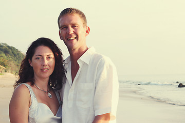 Image showing Couple on the beach.