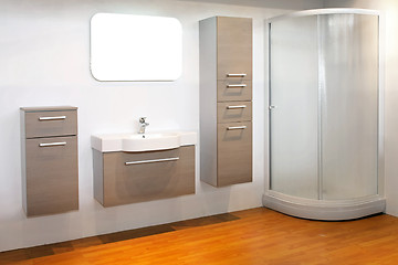 Image showing White bathroom