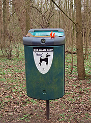 Image showing Doggie bin.   