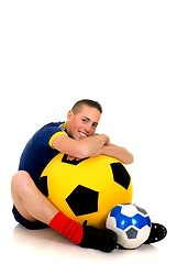 Image showing Play soccer, football