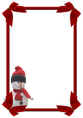 Image showing Snowman frame