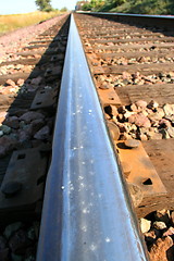 Image showing Rail Track Close Up
