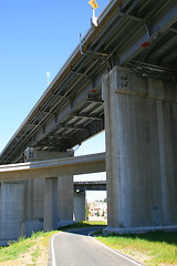 Image showing Road Under the Freeway Ramps