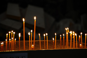 Image showing Burning candles