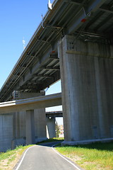 Image showing Road Under the Freeway Ramps