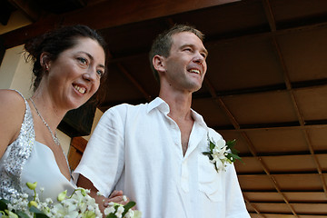 Image showing Bride and groom.