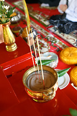 Image showing Burning incense