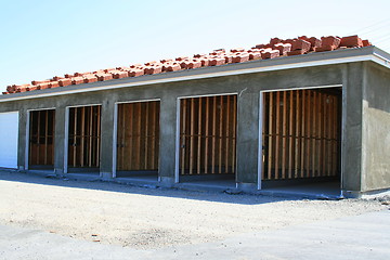 Image showing Garage Building Under Construction