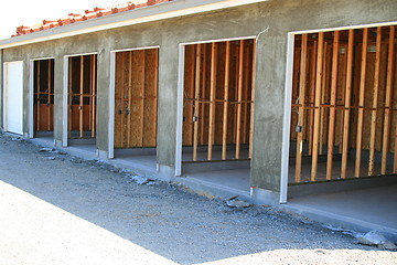 Image showing Garage Building Under Construction