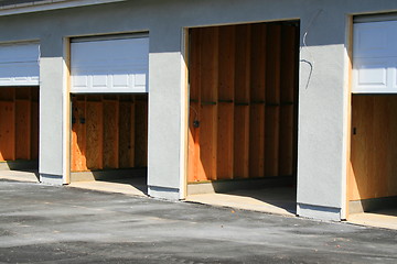 Image showing Garage Building Under Construction