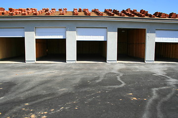 Image showing Garage Building Under Construction