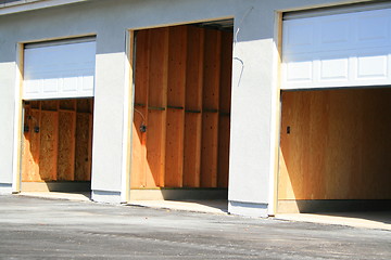 Image showing Garage Building Under Construction