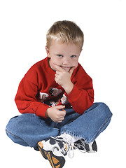 Image showing thinking boy