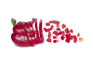 Image showing Fragmented paprika