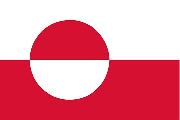 Image showing Greenland Flag