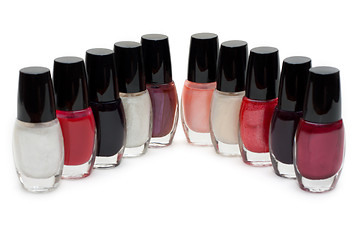 Image showing Group of nail polishes