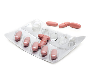 Image showing Capsules with vitamin packed two