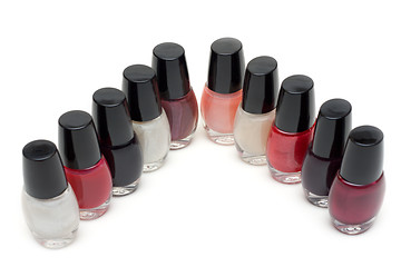 Image showing Nail polishes