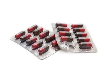 Image showing Capsules with vitamin packed 