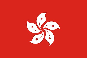 Image showing Flag Of Hong Kong