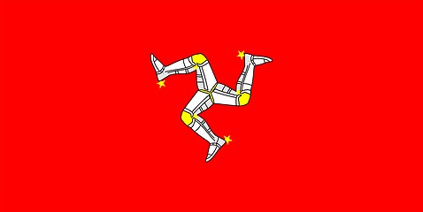 Image showing Isle Of Man Flag