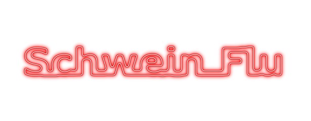 Image showing Schwein Flu Neon Red White