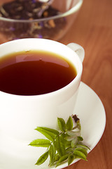 Image showing cup of black tea