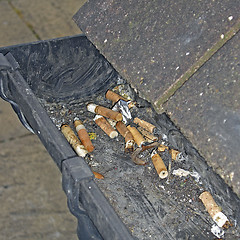 Image showing Cigarette butts