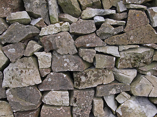 Image showing Dry stone wall