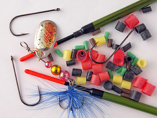 Image showing Fishing tackle