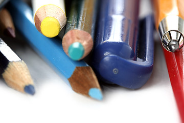 Image showing Close-up pencil.