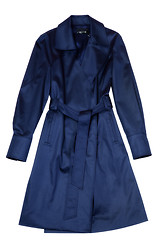 Image showing Dark blue a female dress