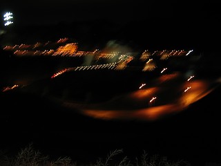 Image showing Light Patterns Beyond the Grass