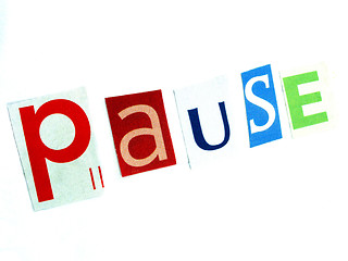 Image showing pause