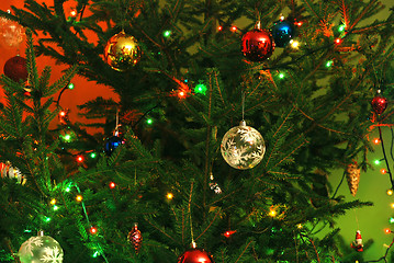 Image showing New-Year tree decorations