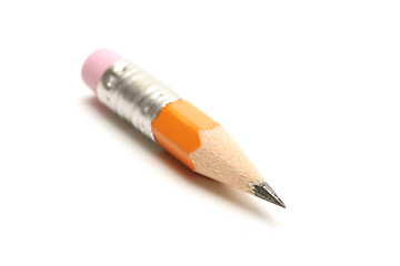 Image showing short yellow pencil