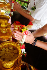 Image showing Buddhist wedding.