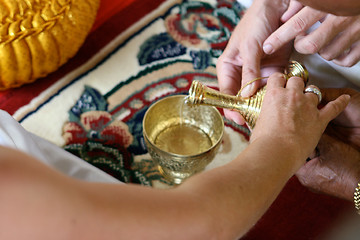 Image showing Buddhist wedding.