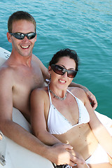 Image showing Couple on cruise.