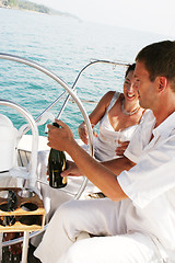 Image showing Couple on cruise.