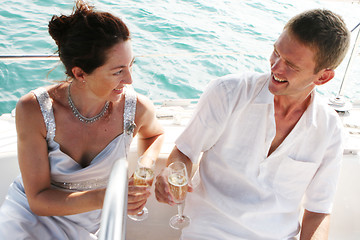 Image showing Couple on cruise.