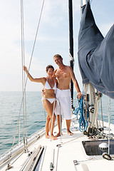 Image showing Couple on cruise.