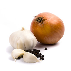 Image showing onion and garlic