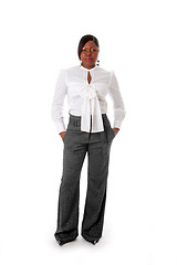 Image showing African business woman