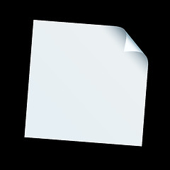 Image showing square paper curl