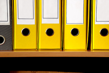 Image showing Yellow files