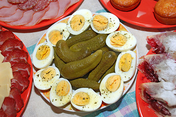 Image showing Decorative appetizing food