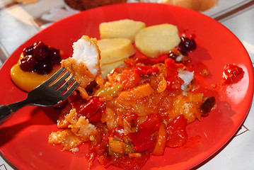 Image showing fried vegetables ragout