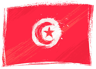 Image showing Grunge Tunisia flag