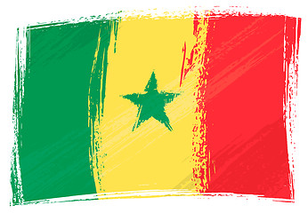 Image showing Grunge Senegal flag
